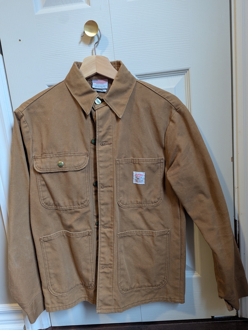 Pointer Brand LC King Duck Brown Chore Jacket, Size XS